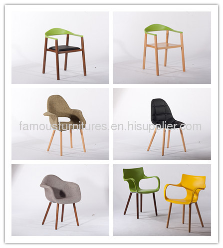 classic genre of simple plastic wood flexible Basel Chairs