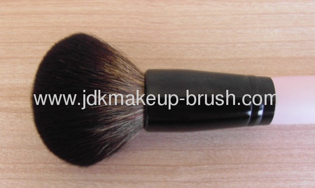 Dense Goat Hair Makeup Powder Brush with Pink Handle