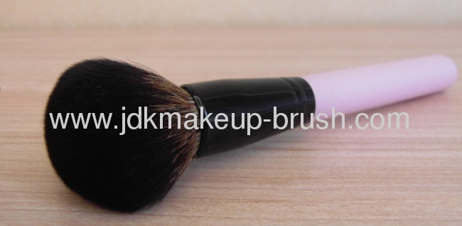 Dense Goat Hair Makeup Powder Brush with Pink Handle