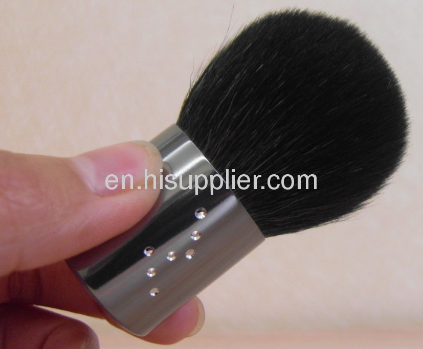 Silver Color Kabuki brush with crystal