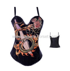 Black dragonslayer overbust corset