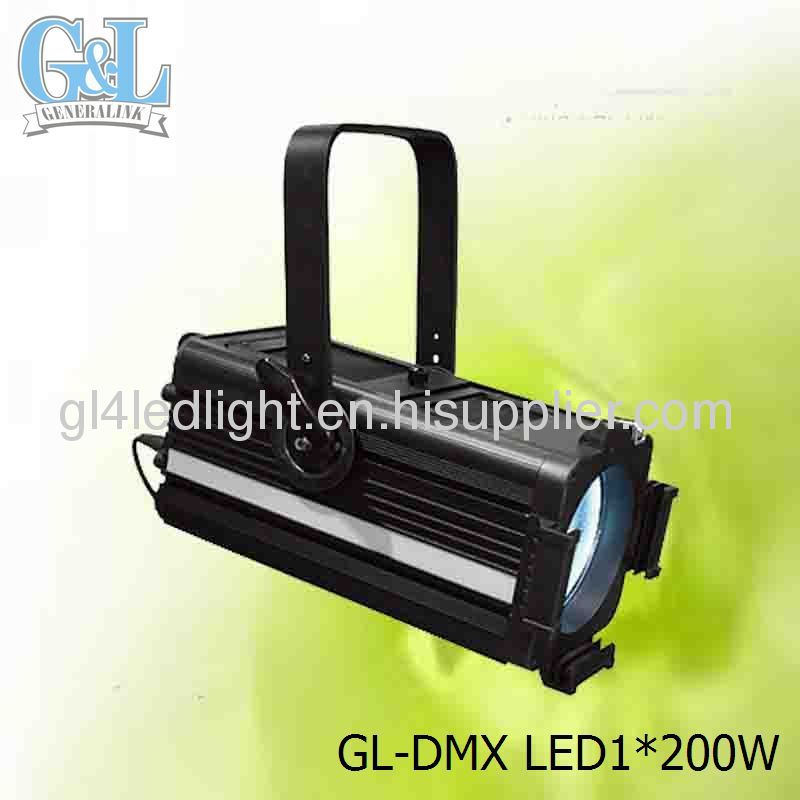 GL-DMX LED1*200W led fresnel spot light