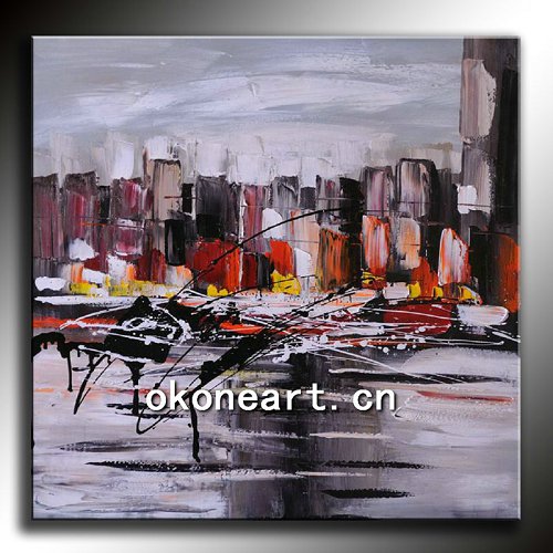 Abstract oil painting