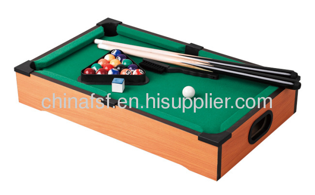 Mini Table Top Billiard Game Table Pool Table With Customized Sticker