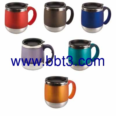 Promotion stainless steel mug with round shape