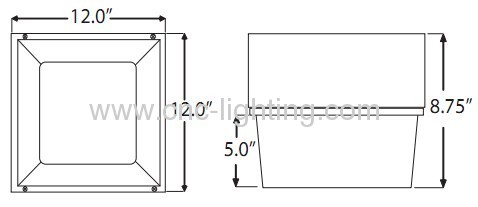 Surface Mounted LVD Canopy Light