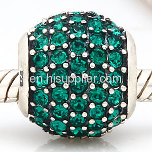 Handmade Fashion European Sterling Silver european Style Crystal Beads Sale