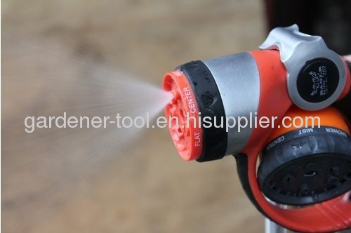 7-pattern matel garden water hose nozzle