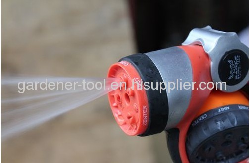 7-pattern matel garden water hose nozzle