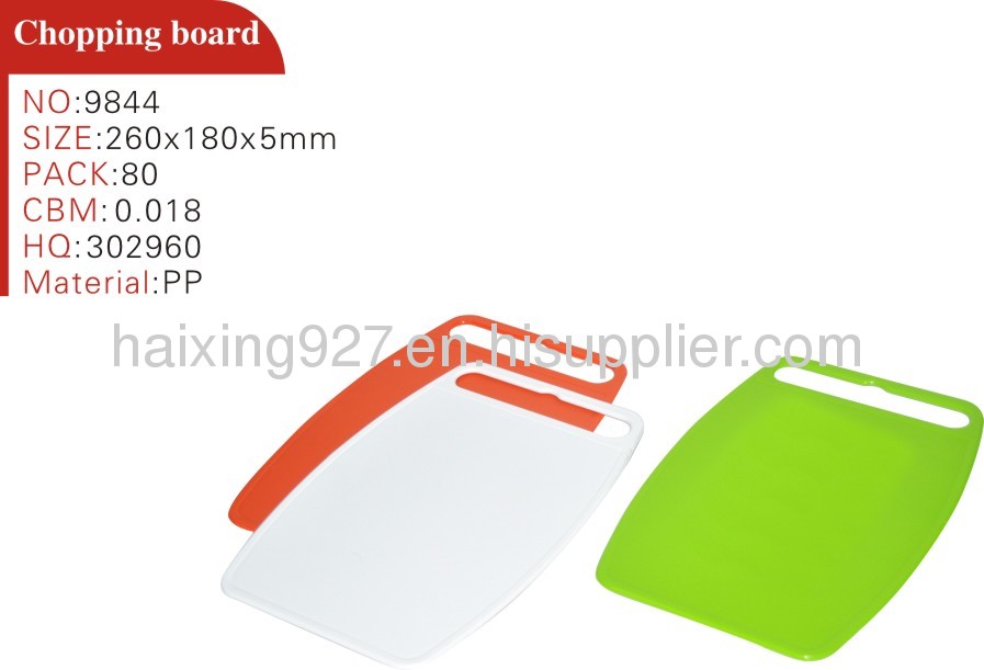 New Fashion Plastic Chopping Board