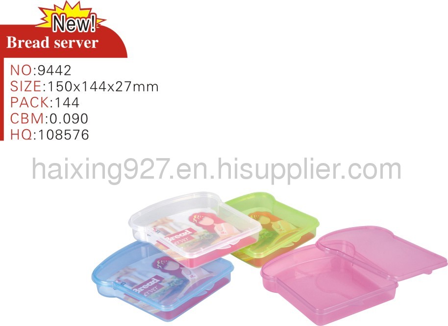 Plastic sandwich box, plastic bread box