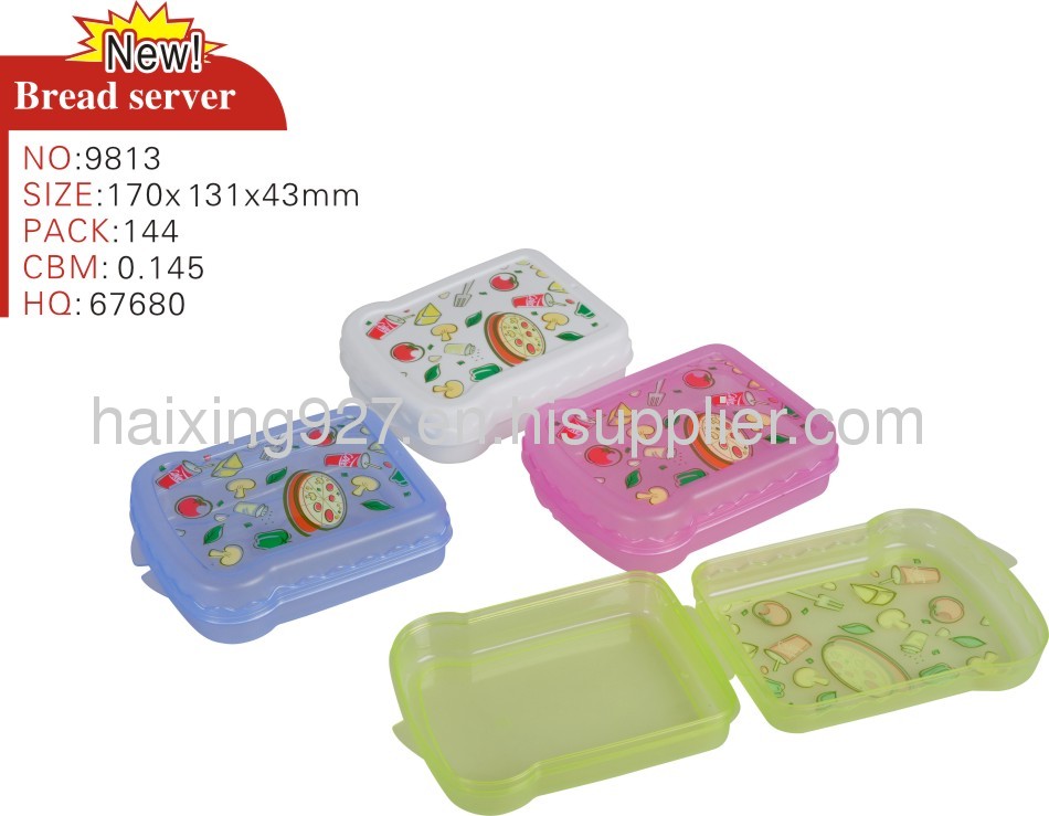 Plastic sandwich box, plastic bread box