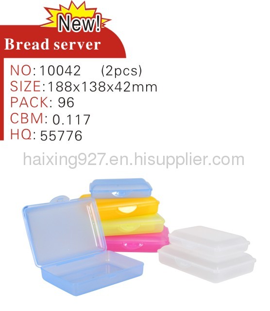Plastic sandwich box, plastic bread box