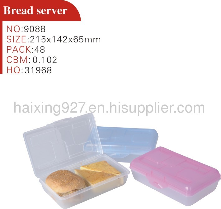 Plastic sandwich box, plastic bread box