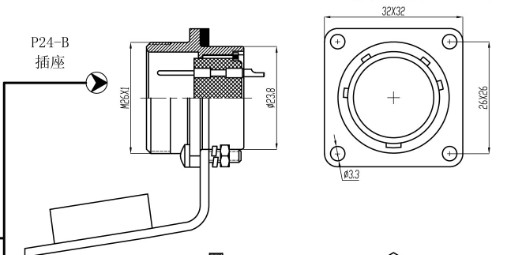 male cable socket