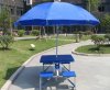 beach umbrella and outdoor table set