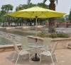 2.5m diameter central pole umbrella, aluminum