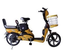 Canada 350W electric bike/moped with double seat electric bicycles--LS5-4