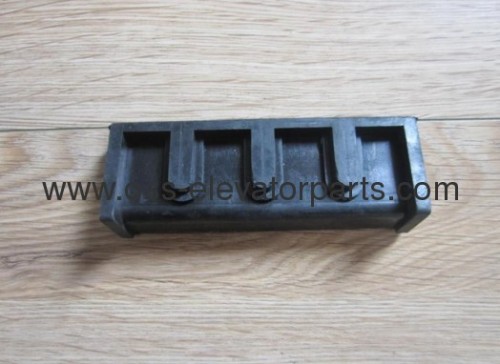 RUBBER INSERT WITH RIBS FOR CAR, KONE, L 130 MM