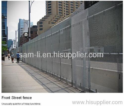 Fine expanded metal fence