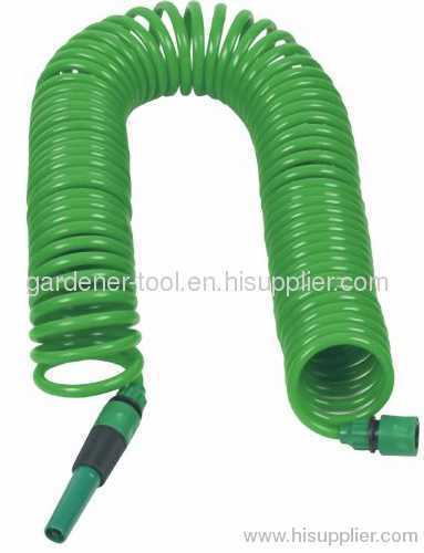 PU material water retracted hose with nozzle