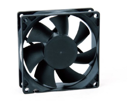 80mmx80mmx25mm black axial fan blower