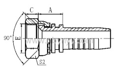 SAE FEMALE 90° CONE HYDRAULIC HOSE FITTING PIPE FITTING COUP