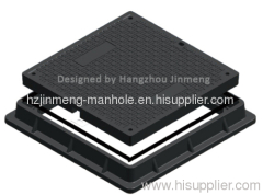 en124 d400 square compoiste manhole cover