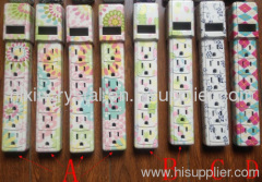 US power strip with Colorful printing, UL approved