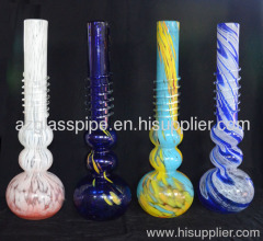 long factory cheap fancy soft glass smoking pipe