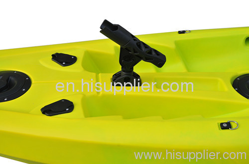 A sit-on-top kayak for general recreational and surf paddling