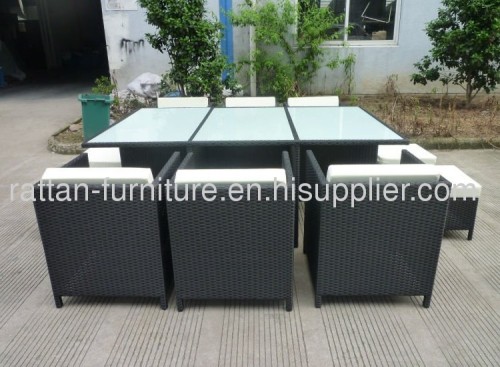 10 seater outdoor wicker garden dining set