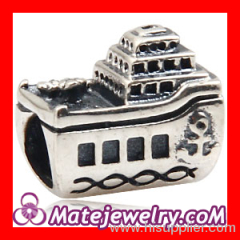 Brilliant 925 Sterling Silver Ship Charm Beads european Aboard Charms Cheap