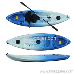 Kinds of colors Conger plastic single kayak fishing kayak with rod holders