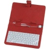 OEM custom leather tablet pc keyboard with leather case cover
