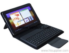 PU case with bluetooth3.0 keyboard For Samsung Galaxy tab 7.7