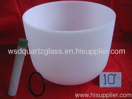 The Original Classic Frosted Crystal Singing Bowls