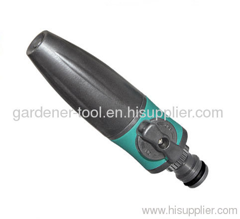 2-Function Garden Water Hose Nozzle With Valve And Soft Rotary Head