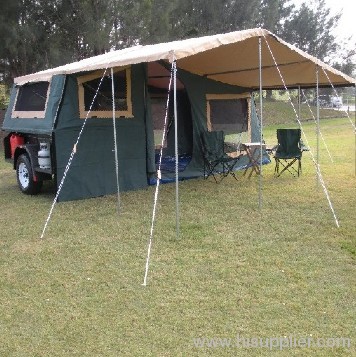 Premium black powder coated or hot dip galavanzied camper trailers
