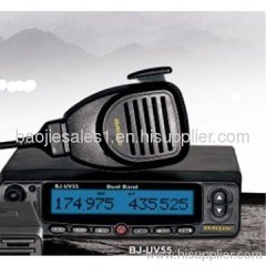 Compact , Multiple Function VHF/UHF Vehicle Mouted Radio BJ-UV55
