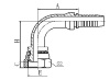 20491C/20491C-T 90° METRIC FEMALE 24° MULTISEAL L.T.DIN 3868 HYDRAULIC HOSE FITTING PIPE FITTING COUPLING