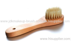 Wood handle facial cleaning brush