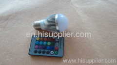 high quality 1*3W RGB LED Bulb