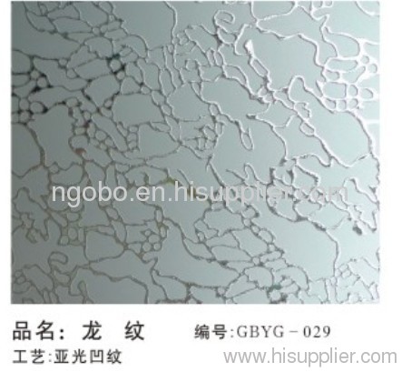 Acid etched glass GBYG-029