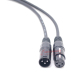 XLR female and male audio micrphone connector