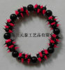 Silicone rubber spike ball bracelet