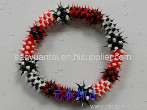 Silicone rubber spike ball braceletSYT-A.