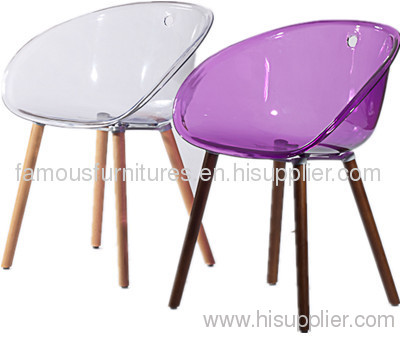 PC shell wood leg Gliss chairs