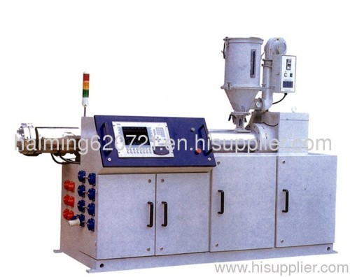 PE threading pipes production line