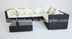 Hotel pool furniture PE rattan sofa set